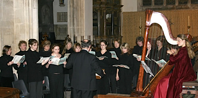 St Martin's Singers in rehearsal